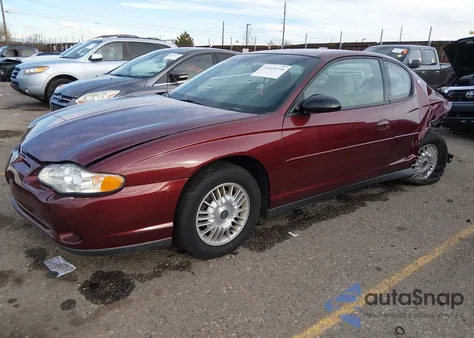 2001 Chevrolet Monte Carlo Ls from USA, damaged, VIN 2G1WW12E619359442